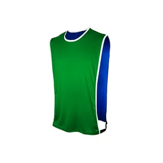 Colete Futebol Treino Dryfit Duplo Verde/Azul Garra