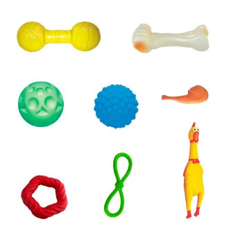 Brinquedo Pet Vinílico 8 Peças M Sortido Líder