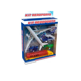 Avião Brinquedo 12Cm + Acessórios Fenix