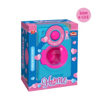 Máquina Lavar Infantil 21Cm Luz/Som
