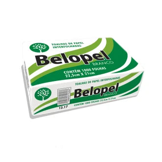 Papel Toalha Interfolhado Branco 22,5X21cm Belopel