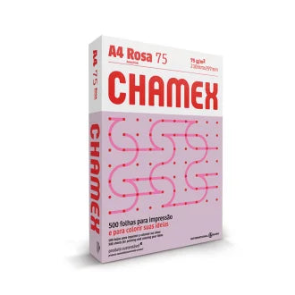 Papel Chamex A4 210X297 Rosa 05X500