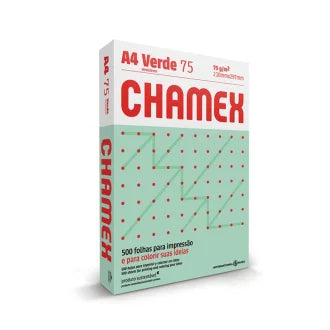Papel Chamex A4 210X297 Verde 05X500