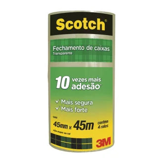 Fita Empacotamento Transparente 45X45 Hotmelt C4