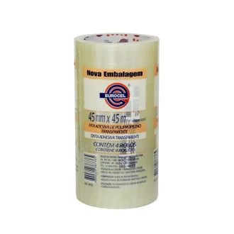 Fita Empacotamento Transparente 45X45 Hotmelt C4