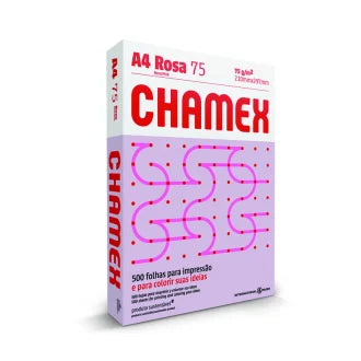 Papel Chamex A4 210X297 Rosa 10X500