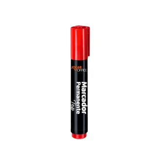 Marcador Pincel Permanente Vermelho