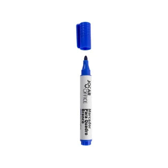 Marcador Quadro Branco Recarregável Azul