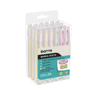 Marca Texto Fluorescente 4 Cores Bazze