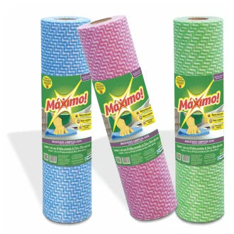 Pano Multiuso Limpeza Leve Rolo 15Mx33cm
