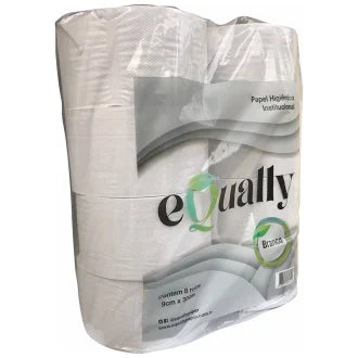 Papel Higiênico Rolão 220M Branco Equally C8
