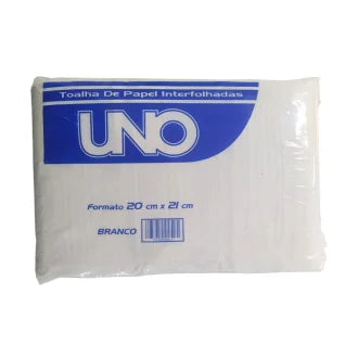 Papel Toalha Interfolhado Branco 20X21cm C800 Uno