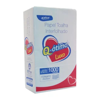 Papel Toalha Interfolhado Branco 20X21cm Q-Ótimo
