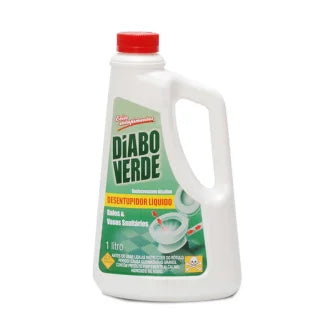 Desentupidor Vaso Sanitário Líquido 1L Diabo Verde