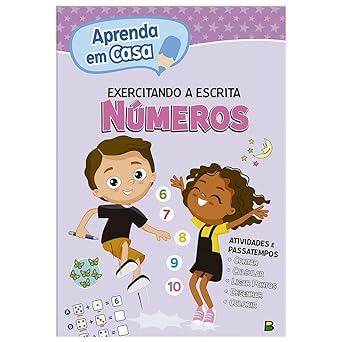 Livro Aprenda em casa Exercitando a Escrita: Números