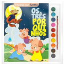 Livro Brincando com Aquarela: Os Três Porquinhos