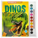 Livro Brincando com Aquarela: Dinos