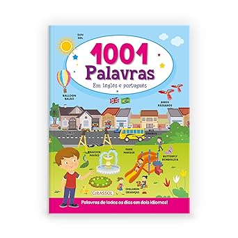 Livro 1001 palavras em inglês e português