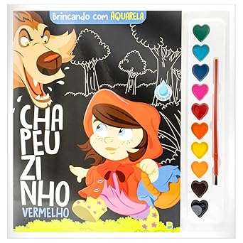Livro Brincando com Aquarela: Chapeuzinho Vermelho
