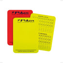 Cartão De Árbitro Poker Original Campo Juiz Vermelho/amarelo